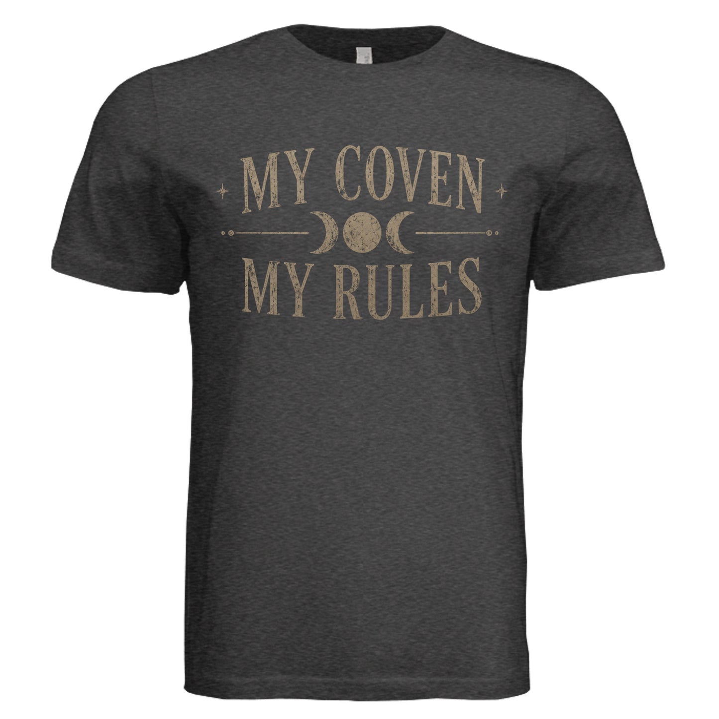 My Coven My Rules vintage graphic T-shirt in Charcoal Black Triblend