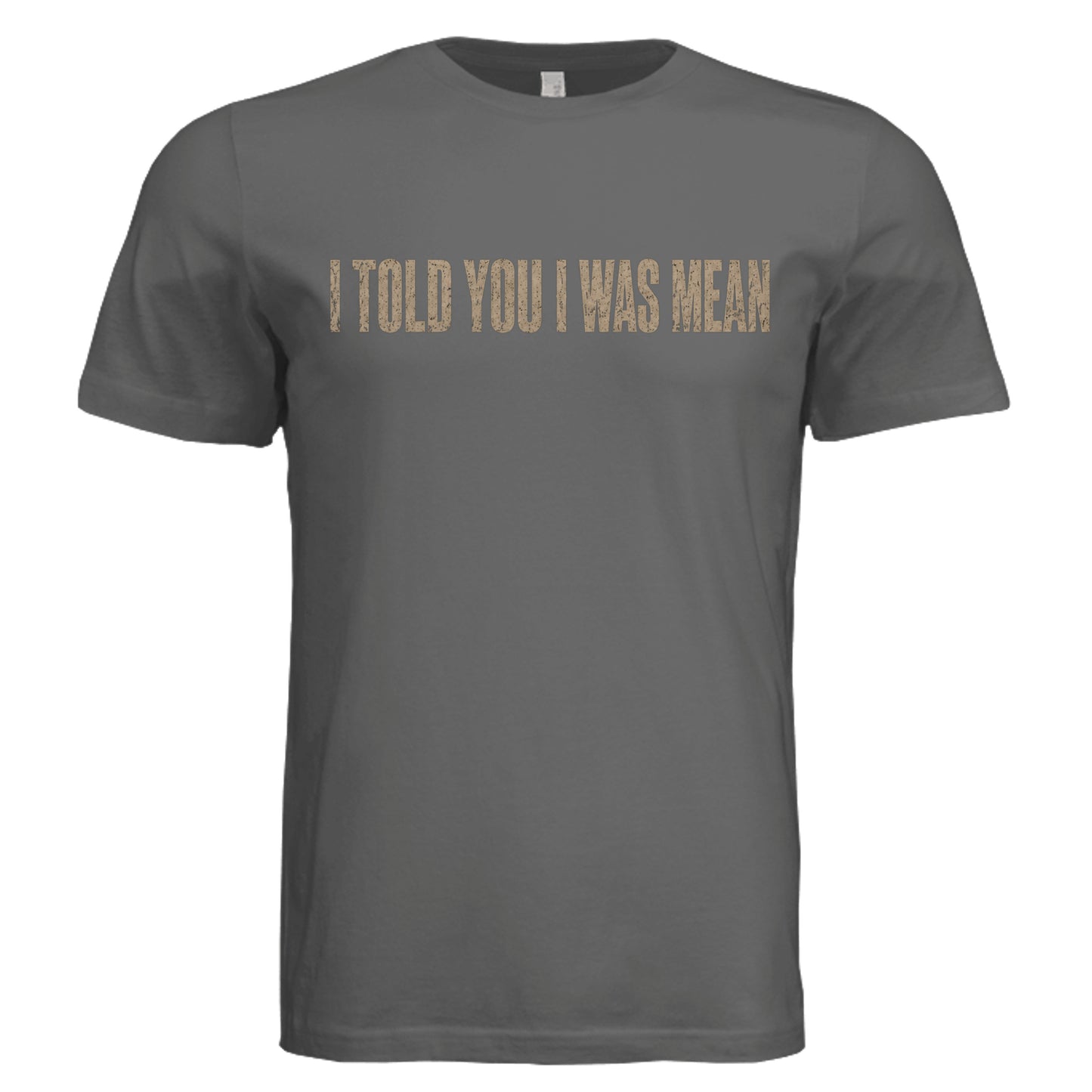 Funny Mean Girl T-Shirt on Solid Asphalt Bella + Canvas 3413C Triblend Front