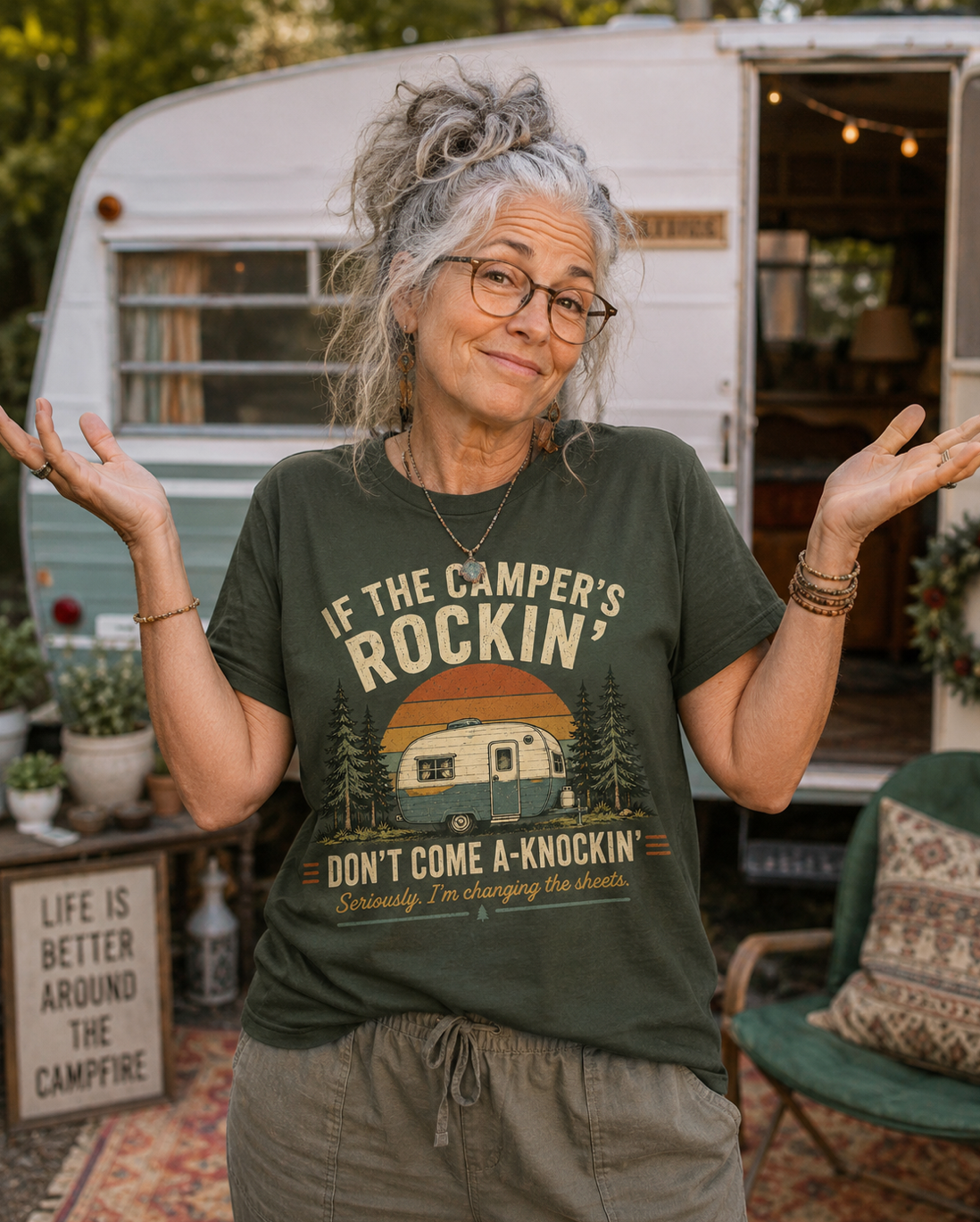 Happy Campers & Other Liars funny camping shirt