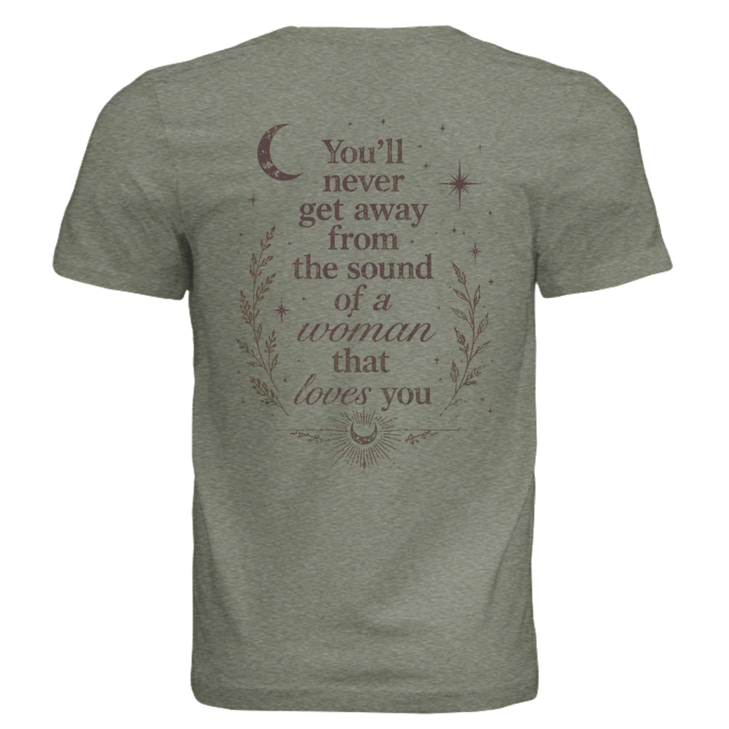 Military Green Triblend - 3413C - BACK