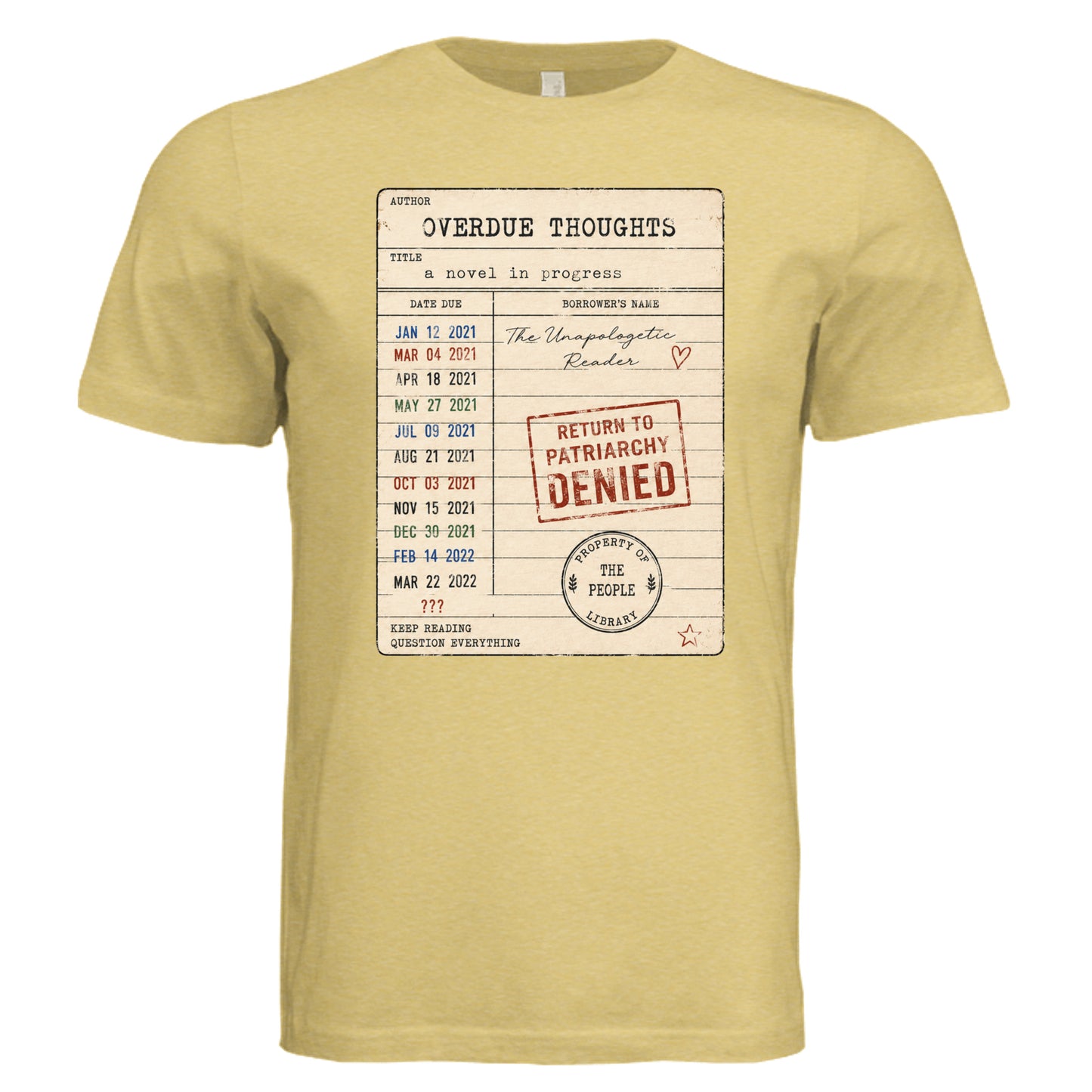 Mustard Triblend - 3413C - FRONT