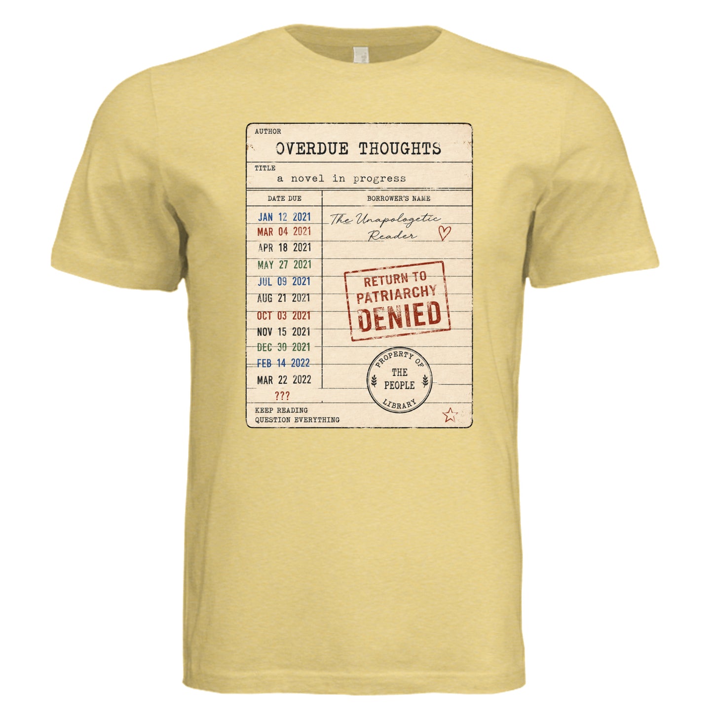 Pale Yellow Triblend - 3413C - FRONT