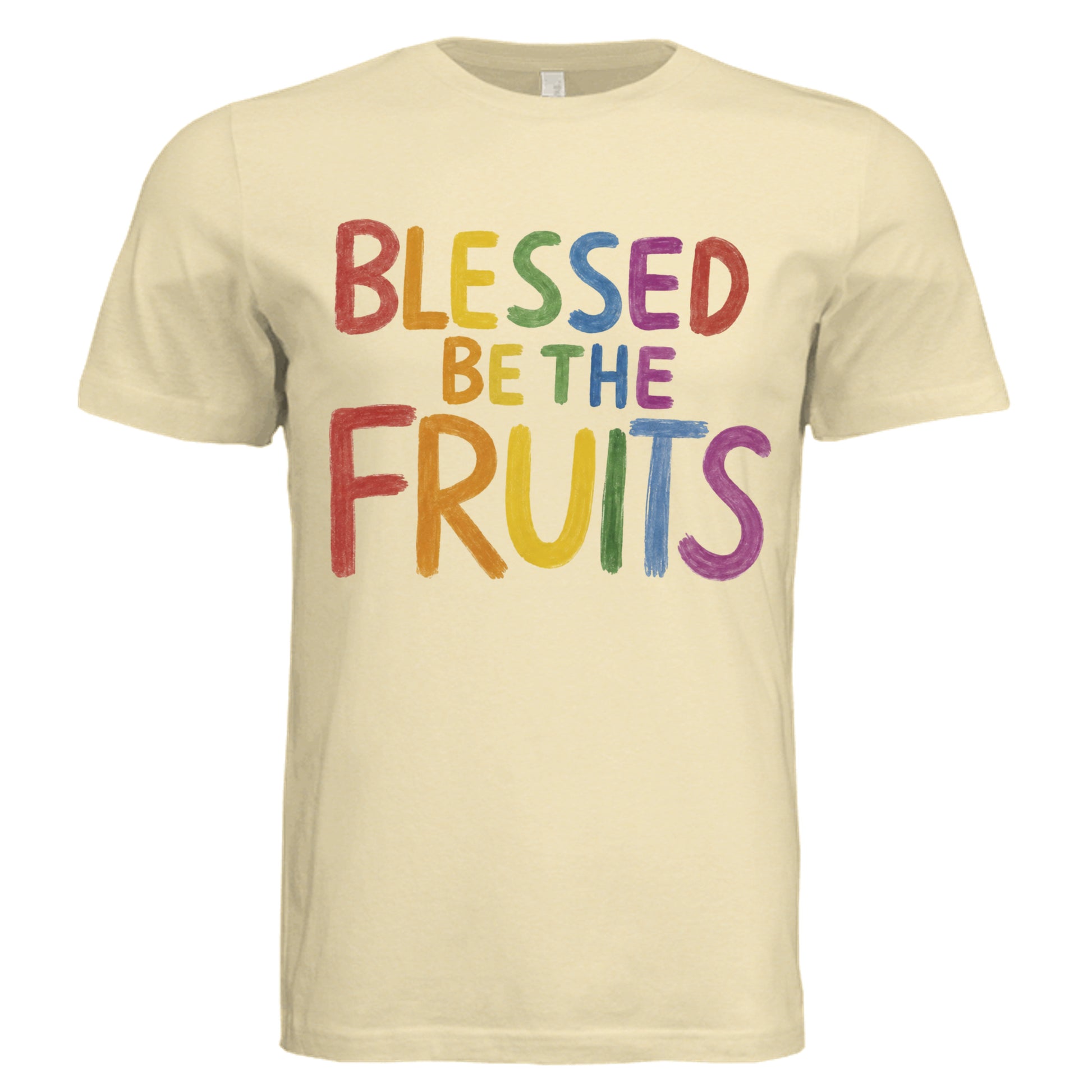 Blessed Be The Fruits Shirt in Yellow Gold Triblend vintage graphic tee