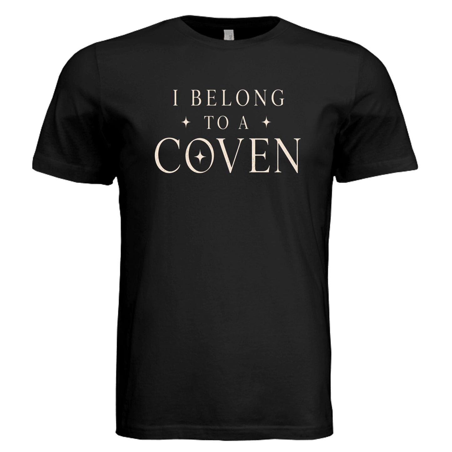 I Belong To A Coven witch graphic tee in black