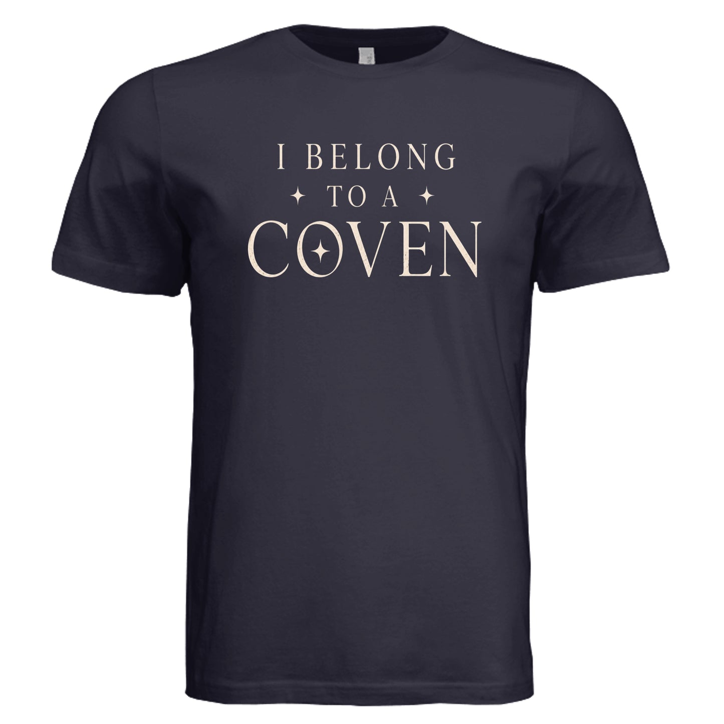 I Belong To A Coven witch graphic tee in navy