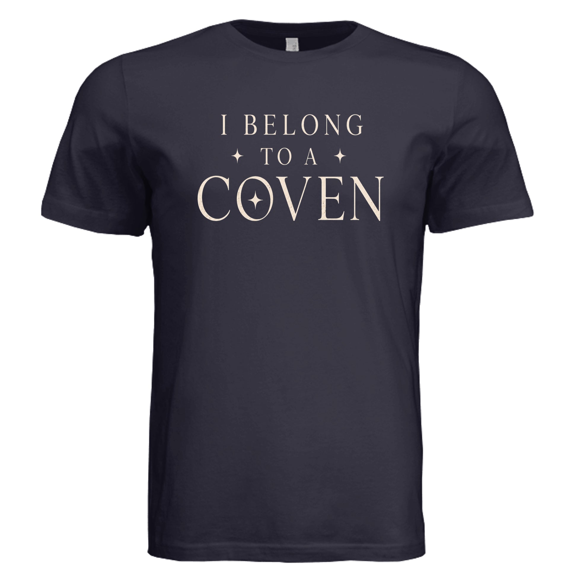 I Belong To A Coven witch graphic tee in navy