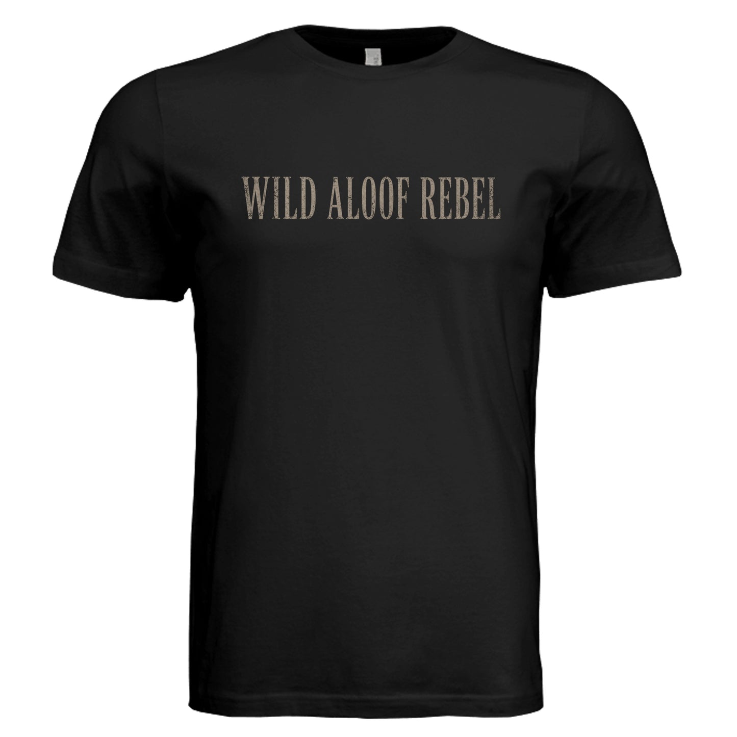 Wild Aloof Rebel Graphic T-Shirt in Black | Vintage Unisex Bella + Canvas Tee