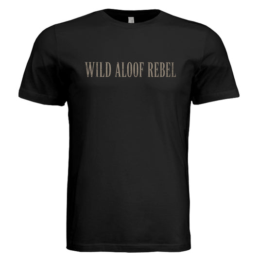 Wild Aloof Rebel Graphic T-Shirt in Black | Vintage Unisex Bella + Canvas Tee