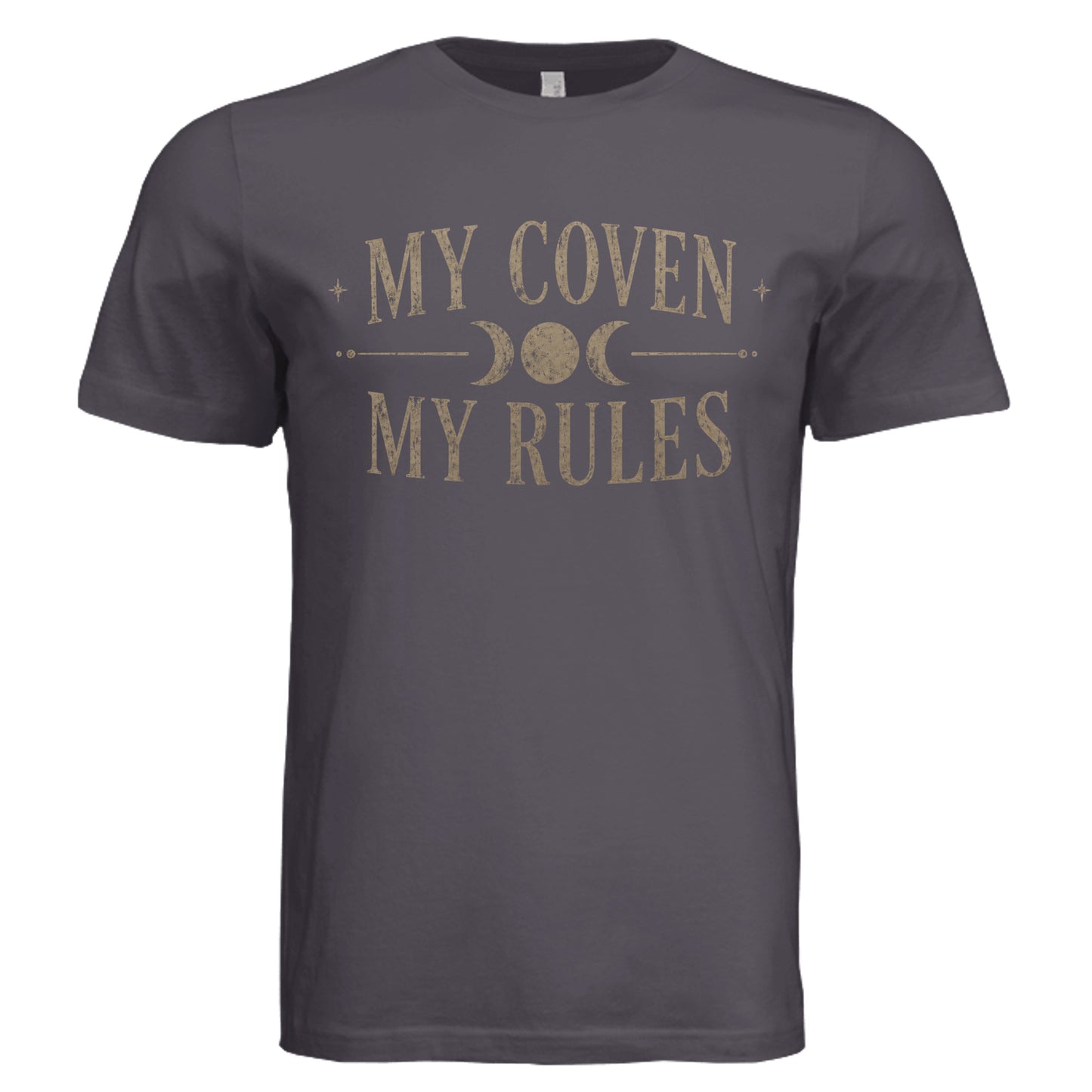 My Coven My Rules vintage graphic T-shirt in Dark Gray Triblend