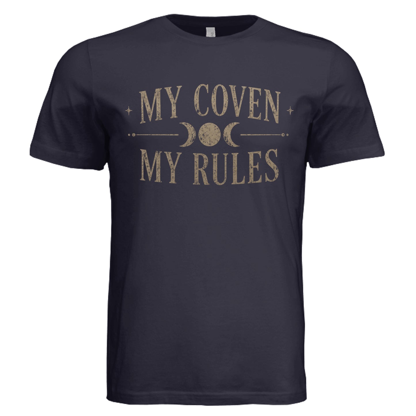 My Coven My Rules vintage graphic T-shirt in Navy Triblend