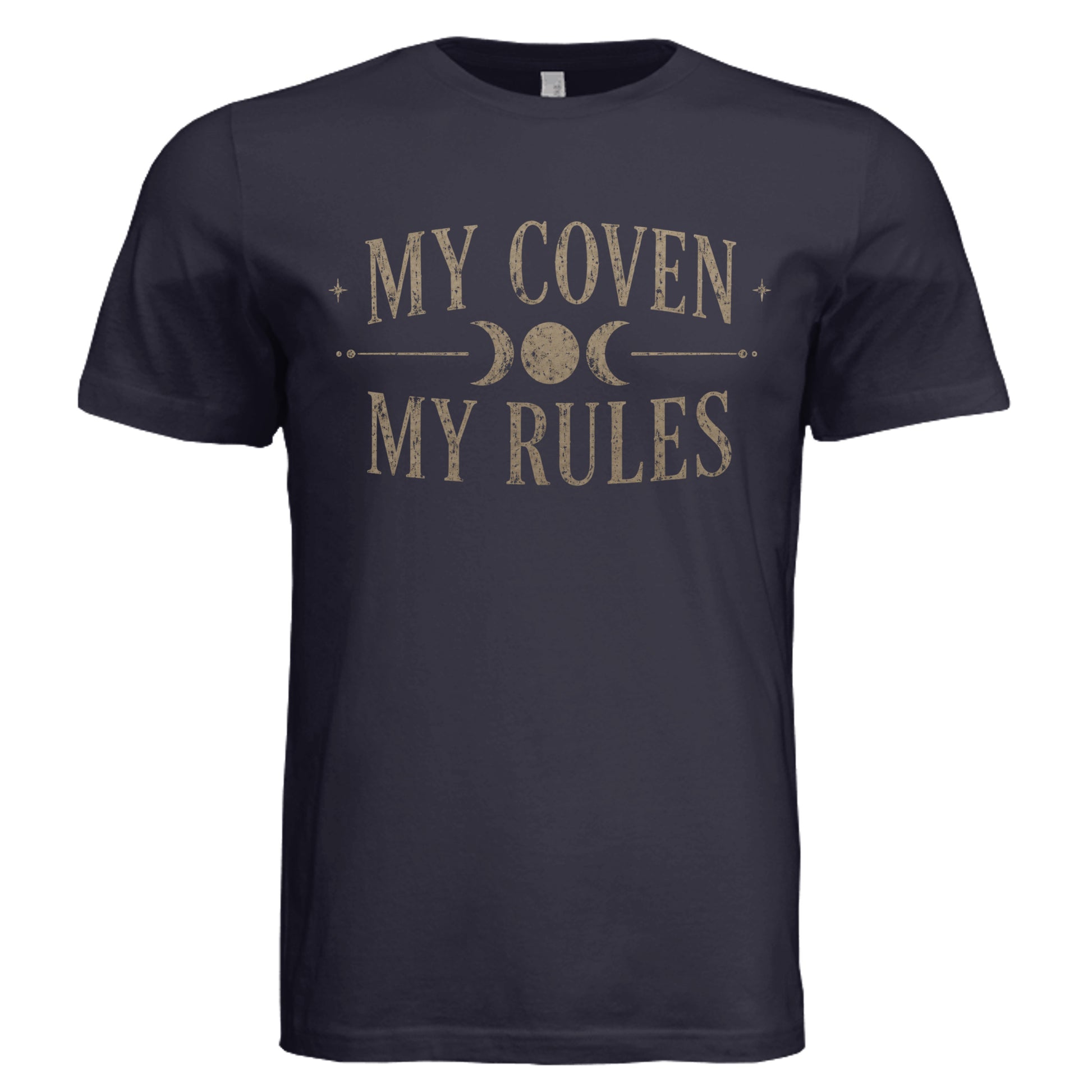 My Coven My Rules vintage graphic T-shirt in Navy Triblend