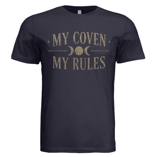 My Coven My Rules vintage graphic T-shirt in Navy Triblend