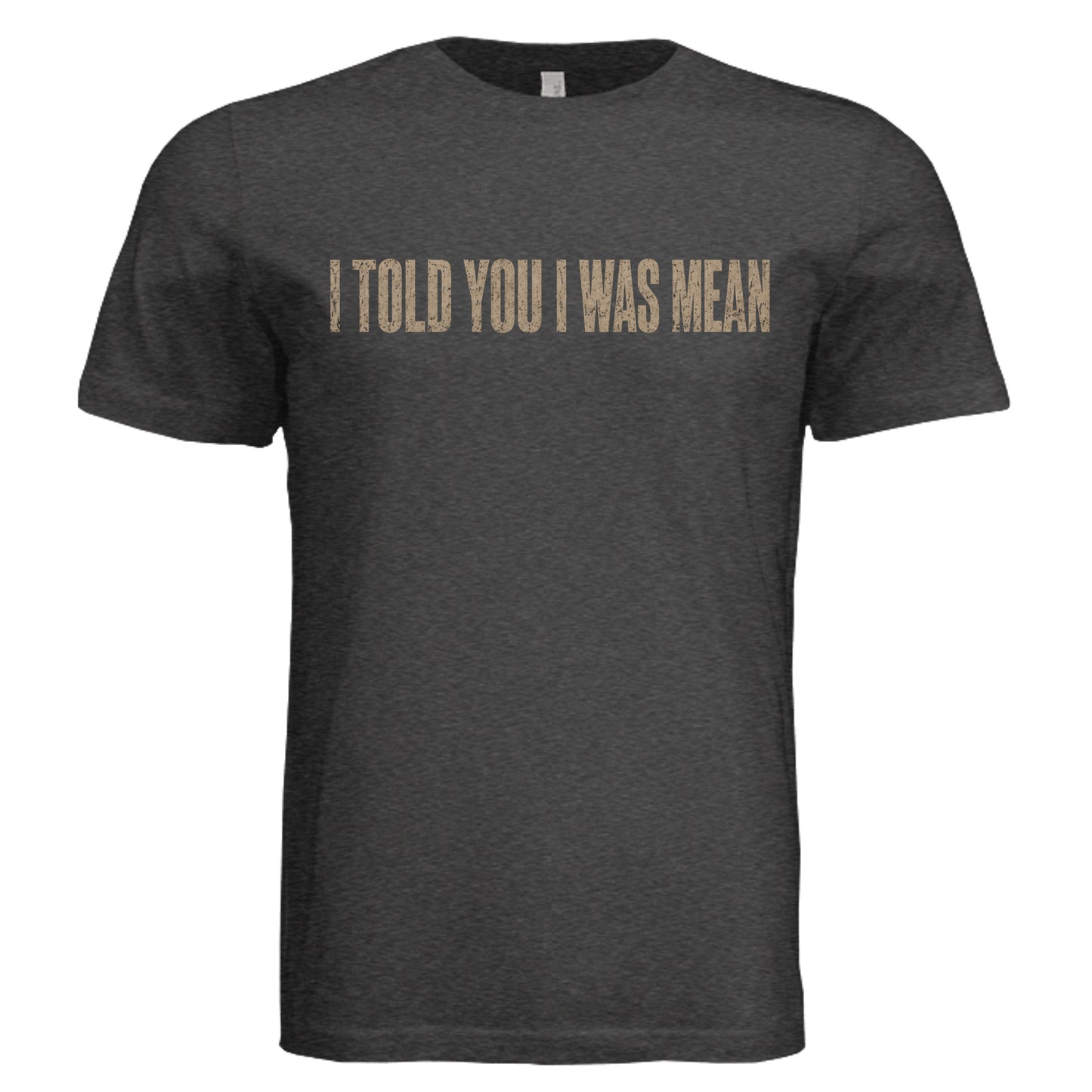 Funny Mean Girl T-Shirt on Charcoal Black Bella + Canvas 3413C Triblend Front
