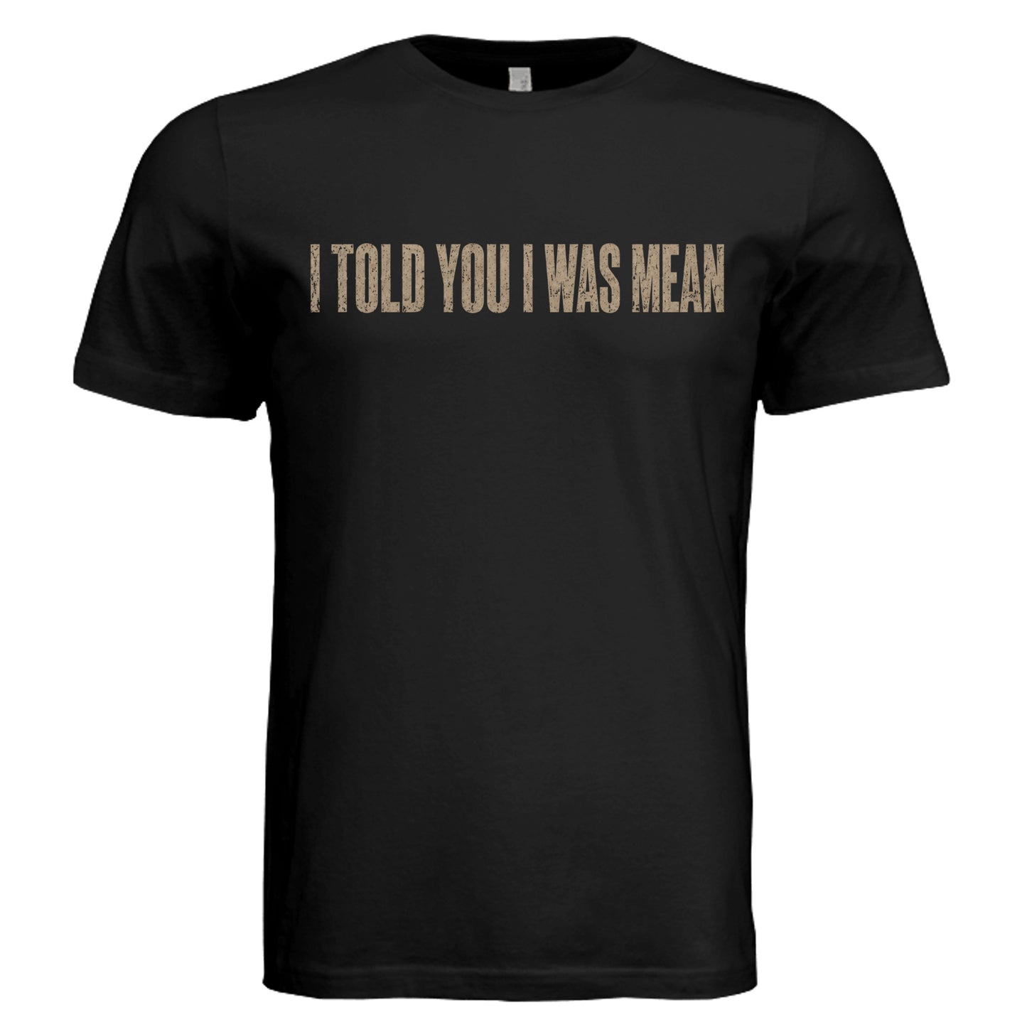Funny Mean Girl T-Shirt on Solid Black Bella + Canvas 3413C Triblend Front