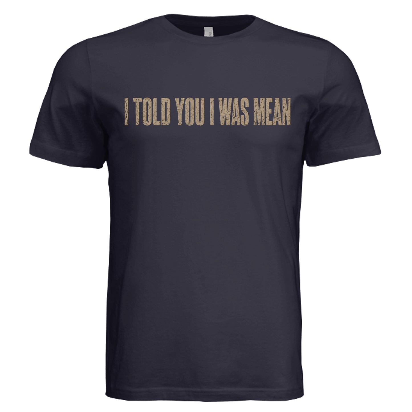 Funny Mean Girl T-Shirt on Navy Bella + Canvas 3413C Triblend Front