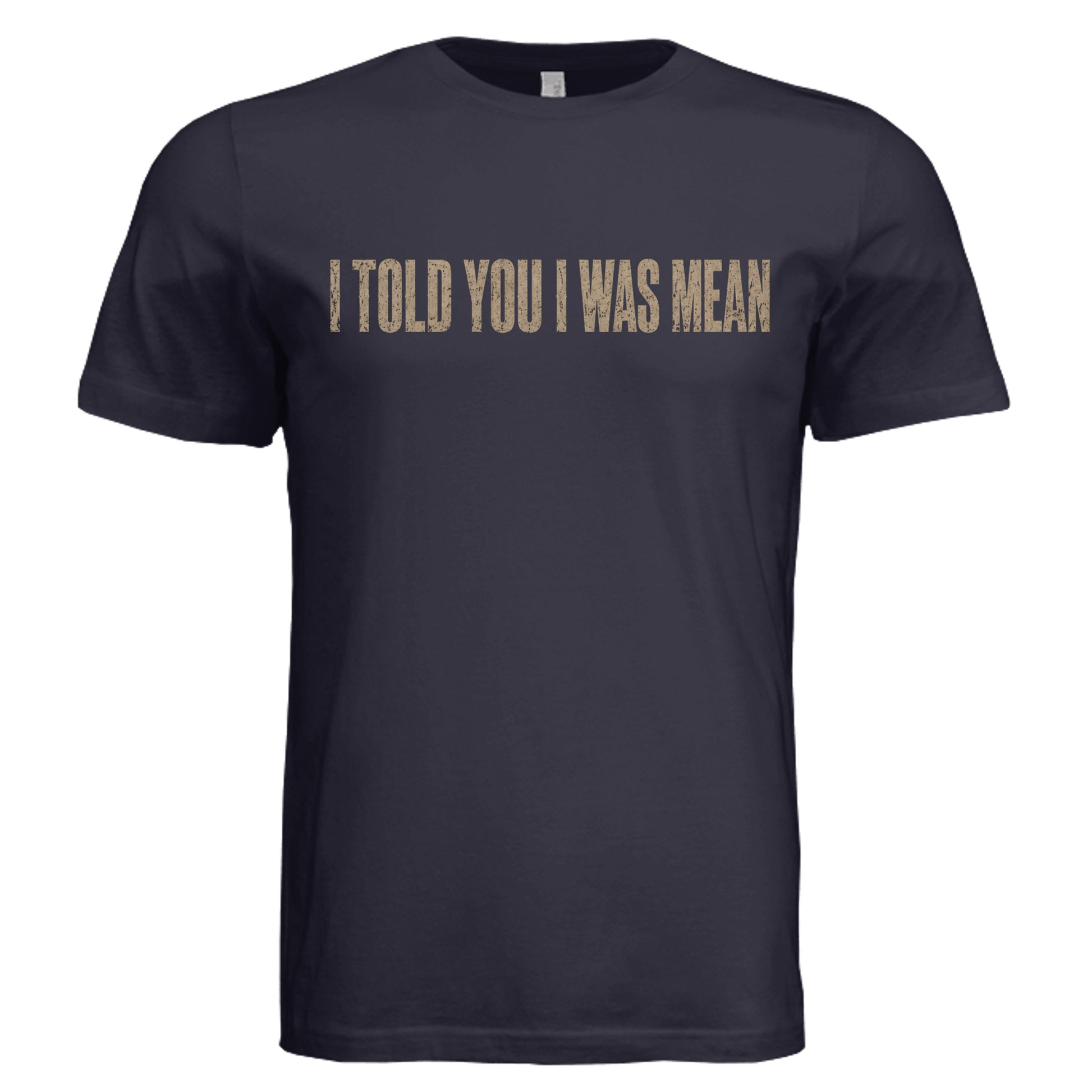 Funny Mean Girl T-Shirt on Navy Bella + Canvas 3413C Triblend Front