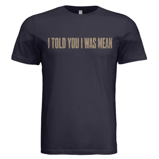 Funny Mean Girl T-Shirt on Navy Bella + Canvas 3413C Triblend Front